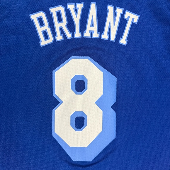 Reebok Kobe Bryant Los Angeles Lakers #8 Blue Hardwood Classics Jersey Men’s 2XL - Picture 7 of 7